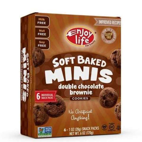 Enjoy Life Enjoy Life Chocolate Brownie Soft Baked Mini Cookies 6 oz., PK6 F10794W
